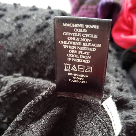 Ann Taylor Sleeveless Blouse Black Sequins Bobbles Knit Relaxed Women XS - Picture 10 of 10